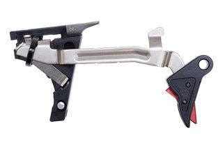 Drop in trigger assembly for GLOCK with red safety.